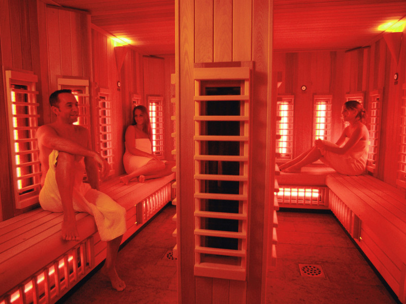 Infraroodsauna met mensen