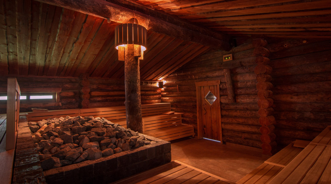 Donkere kelo sauna bij Veluwse Bron
